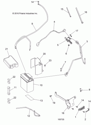 ELECTRICAL BATTERY - A17SDS57C2 / E2 (100735)