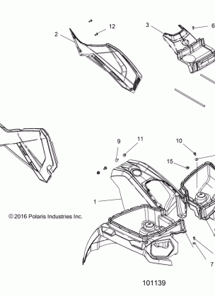 BODY FRONT CAB and SIDE PANELS - A17SDS57C2 / E2 (101139)