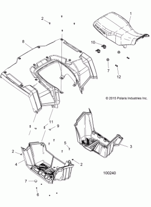 BODY REAR CAB SEAT and FOOTWELLS - A17SEA57N1 / EE57N1 / NL