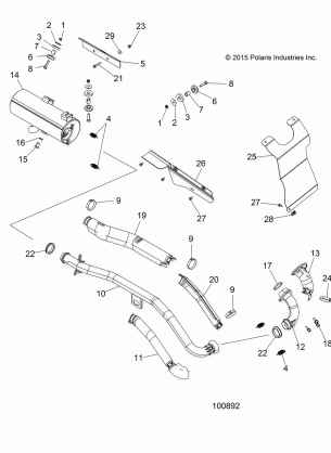 ENGINE EXHAUST - A17SEA57N1 / EE57N1 / NL