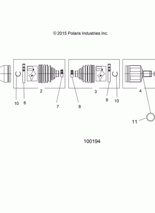 DRIVE TRAIN FRONT DRIVE SHAFT - A17SEA57N1 / EE57N1 / NL