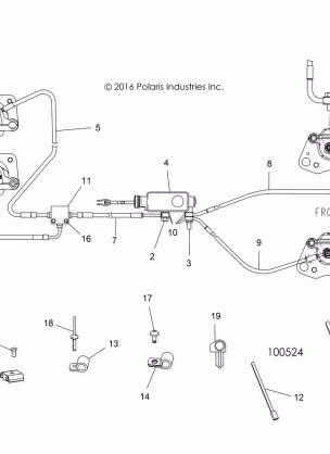 BRAKES BRAKE LINES AND MASTER CYLINDER - A17DAA57A5 / A7 (100524)
