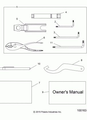 REFERENCES TOOL KIT and OWNERS MANUAL - A17DAA57A5 / A7 (100163)