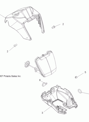 BODY HEADLIGHT POD - A17SWE57N1 (49ATVHEADLIGHT11SP800)