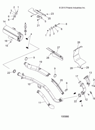 ENGINE EXHAUST - A17SWE57N1