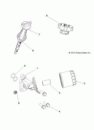 ENGINE OIL FILTER and DIPSTICK - A17SWS57C1 / C2 / E1 / E2 (49ATVOILFILTER14SP570)