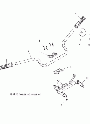STEERING HANDLEBAR and CONTROLS - A17SXE95NL (100764)