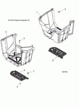 BODY FOOTWELLS - A17SXE95NL (100759)