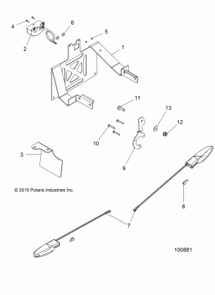 ELECTRICAL TURN SIGNALS and LICENSE PLATE - A17SYS95CK (100881)