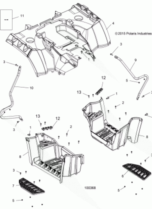 BODY REAR CAB and FOOTWELL - A17SYS95CK (100368)