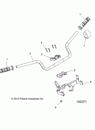 STEERING HANDLEBAR and CONTROLS - A17SYS95CK (100371)