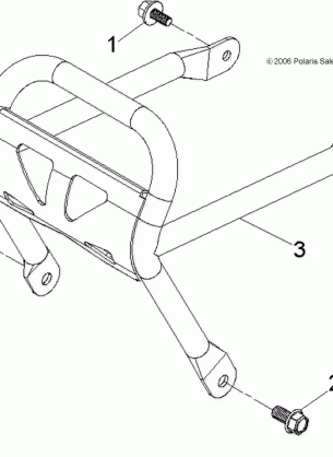 CHASSIS BUMPER - A17YAK05A4 / N4 / A6 / N6 (49ATVBUMPER07PRED50)