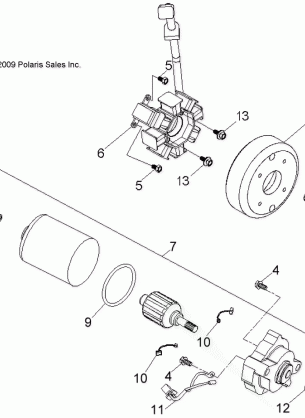 ENGINE GENERATOR and STARTING MOTOR - A17YAK05A4 / N4 / A6 / N6 (49ATVGENERATOR10OUT50)