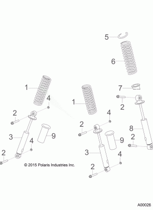 SUSPENSION SHOCKS - A17YAK05A4 / N4 / A6 / N6 (A00026)