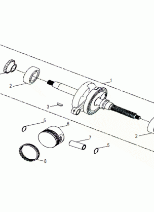 ENGINE CRANKSHAFT and PISTON - A17YAK05A4 / N4 / A6 / N6 (A00047)