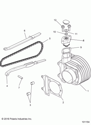 ENGINE CYLINDER COMP - A17HAA15A7 / B7