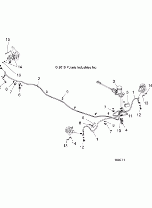 BRAKES BRAKE LINES AND MASTER CYLINDER - A17HAA15A7 / B7 (100771)