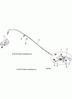 BRAKES PARKING BRAKE HANDLE - A17HAA15A7 / B7 (100783)