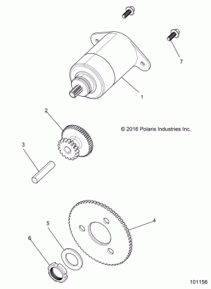 ENGINE STARTER MOTOR - A17HAA15A7 / B7