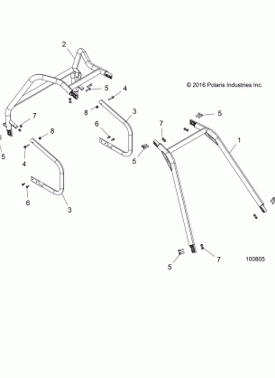 CHASSIS CAB FRAME AND SIDE BARS - A17HAA15A7 / B7 (100805)