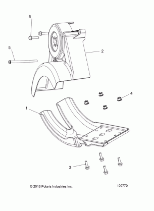 DRIVE TRAIN CHAIN GUARD - A17HAA15A7 / B7 (100770)