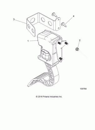 ENGINE THROTTLE PEDAL AND MOUNT - A17HAA15A7 / B7 (100784)