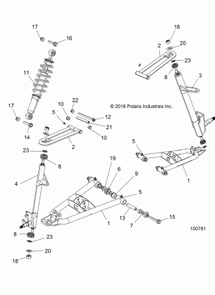 SUSPENSION FRONT - A17HAA15A7 / B7 (100781)