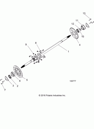 SUSPENSION REAR AXLE - A17HAA15A7 / B7 (100777)