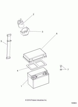 ELECTRICAL BATTERY - A17HAA15A7 / B7 (100803)