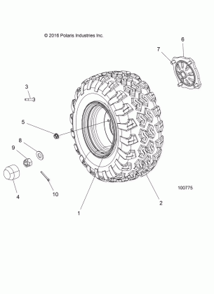 WHEELS REAR - A17HAA15A7 / B7 (100775)