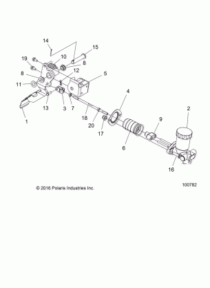 BRAKES PEDAL AND MASTER CYLINDER MOUNTING - A17HAA15N7 (100782)