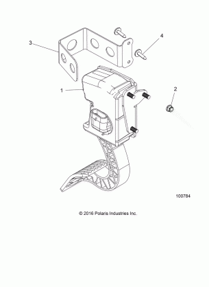 ENGINE THROTTLE PEDAL AND MOUNT - A17HAA15N7 (100784)