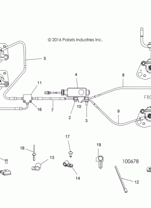 BRAKES BRAKE LINES AND MASTER CYLINDER - A17DAE57AM (100678)