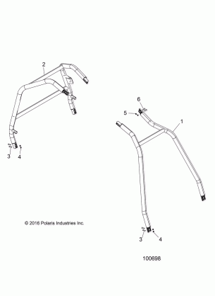 CHASSIS CAB FRAME AND SIDE BARS - A17DAE57AM (100698)