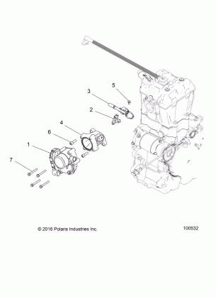 ENGINE THROTTLE BODY and FUEL RAIL - A17DAE57AM (100532)