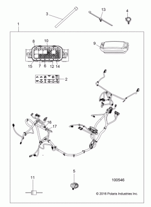 ELECTRICAL WIRE HARNESS - A17DAE57AM (100546)