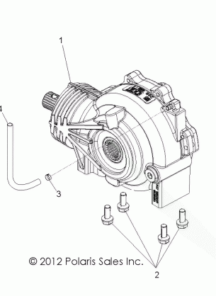 DRIVE TRAIN FRONT GEARCASE MOUNTING A17DAE57AM -  (49ATVGEARCASEMTG14325)