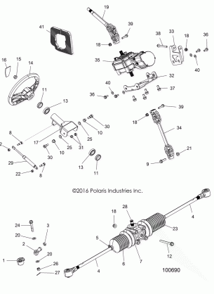 STEERING STEERING ASM. -  A17DAE57AM (100690)