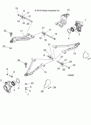 SUSPENSION FRONT - A17DAE57AM (100685)