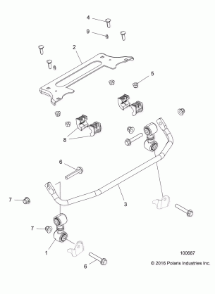 SUSPENSION STABILIZER BAR FRONT - A17DAE57AM (100687)