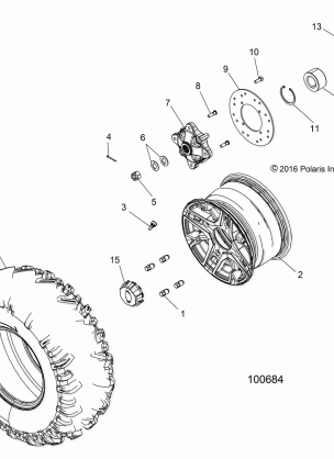 WHEELS REAR - A17DAE57AM (100684)