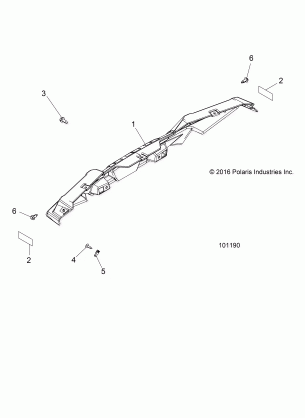 BODY BUMPER REAR - A17DAE57AM (101190)