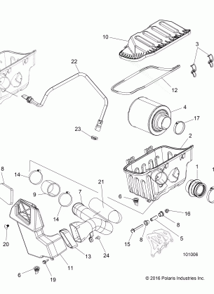 ENGINE AIR INTAKE SYSTEM - A17DAE57AM (101006)