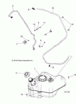 BODY FUEL TANK - A17DAE57AM (101129)