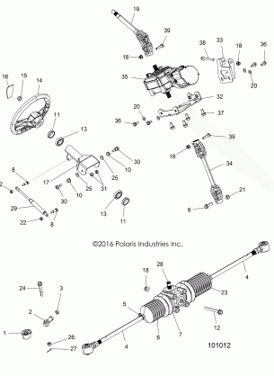 STEERING STEERING ASM. -  A17DAE57AM (101012)