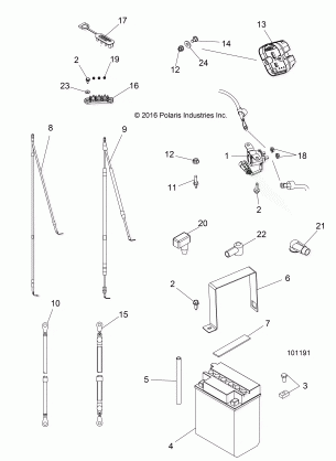 ELECTRICAL BATTERY - A17DAE57AM (101191)