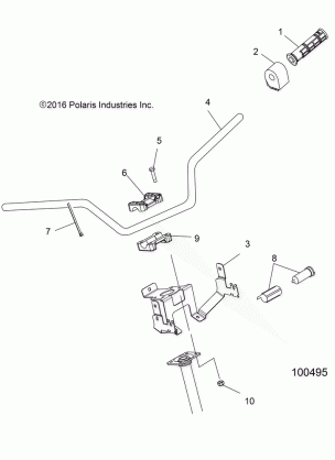 STEERING HANDLEBAR and CONTROLS - A17S6S57C1 / CM