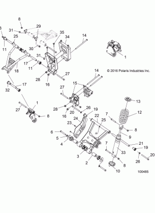 SUSPENSION MID - A17S6S57C1 / CM