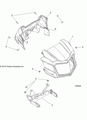 BODY HEADLIGHT POD - A17SXE95FL (100939)