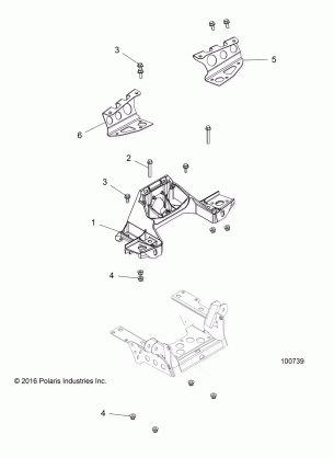 CHASSIS BULKHEAD and FRONT CAB SUPPORT - A17SXE95FL (100739)